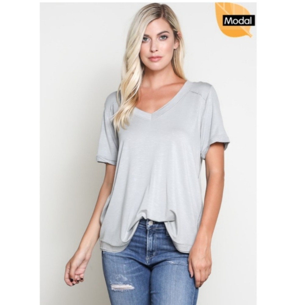 Modal | V-neck Tee